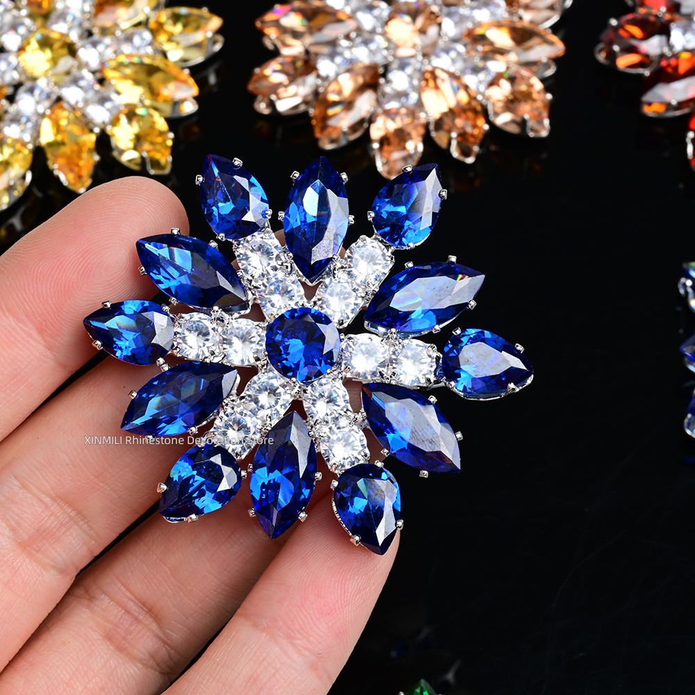 2Pcs Luxury Zircon Crystal Fla - Embellishment Glue Craft recension och pris