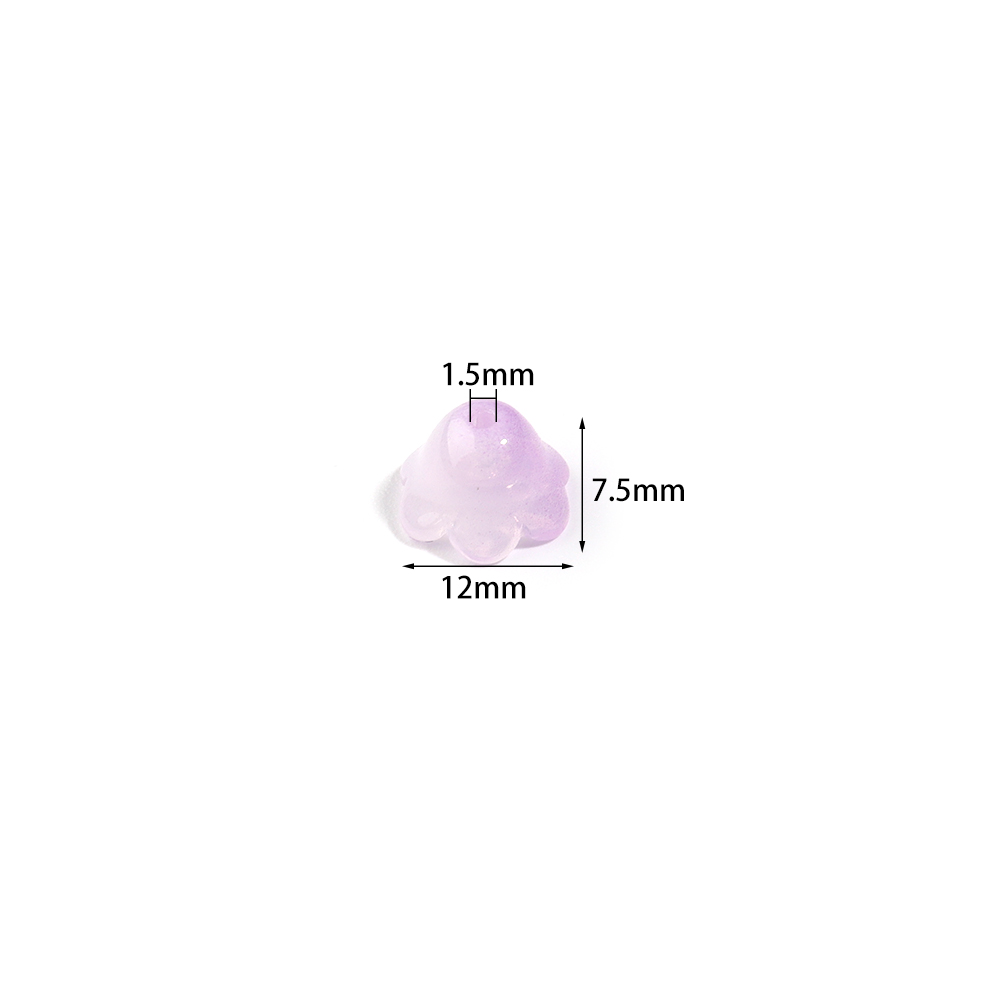 50pcs 12x7.5mm Colorful Lily o - Embellishment Crafts recension och pris