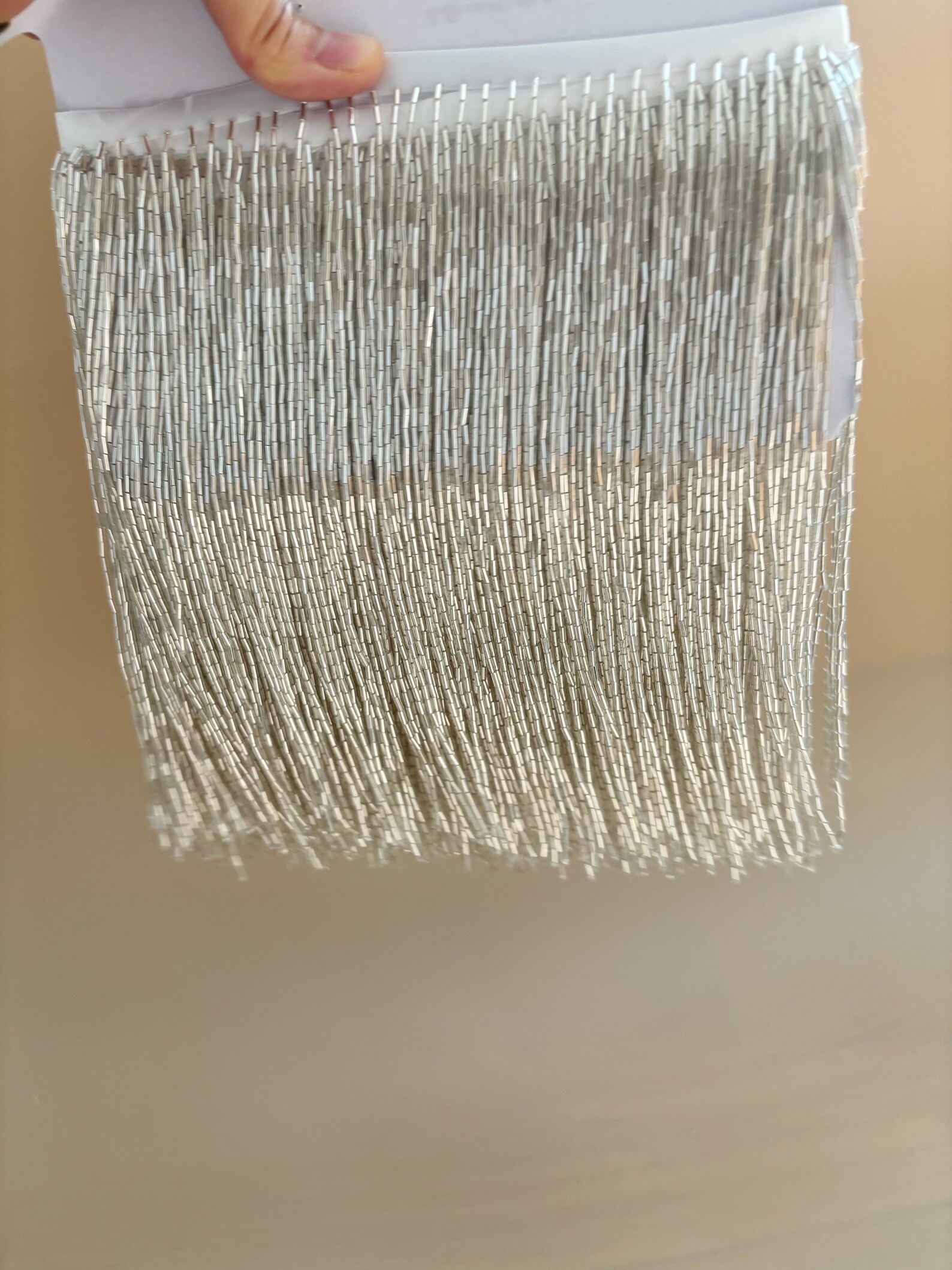 Silver Bead Fringe Trim For Ha - Beaded Trim Fringe recension och pris