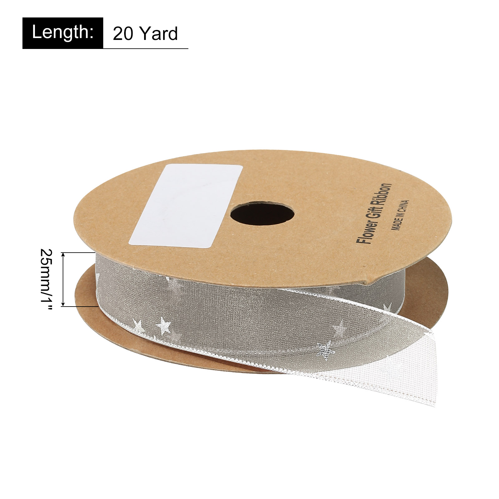 1 Inch 20 Yard Star Organza Sh - Organza Ribbon Spool recension och pris