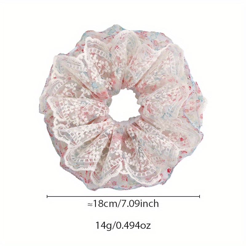 Pink and Green Floral Lace Tri - Elastic Lace Trim recension och pris