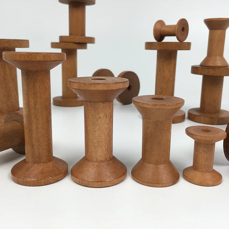 Vintage Wooden Spools DIY Reel - Organza Ribbon Spool recension och pris