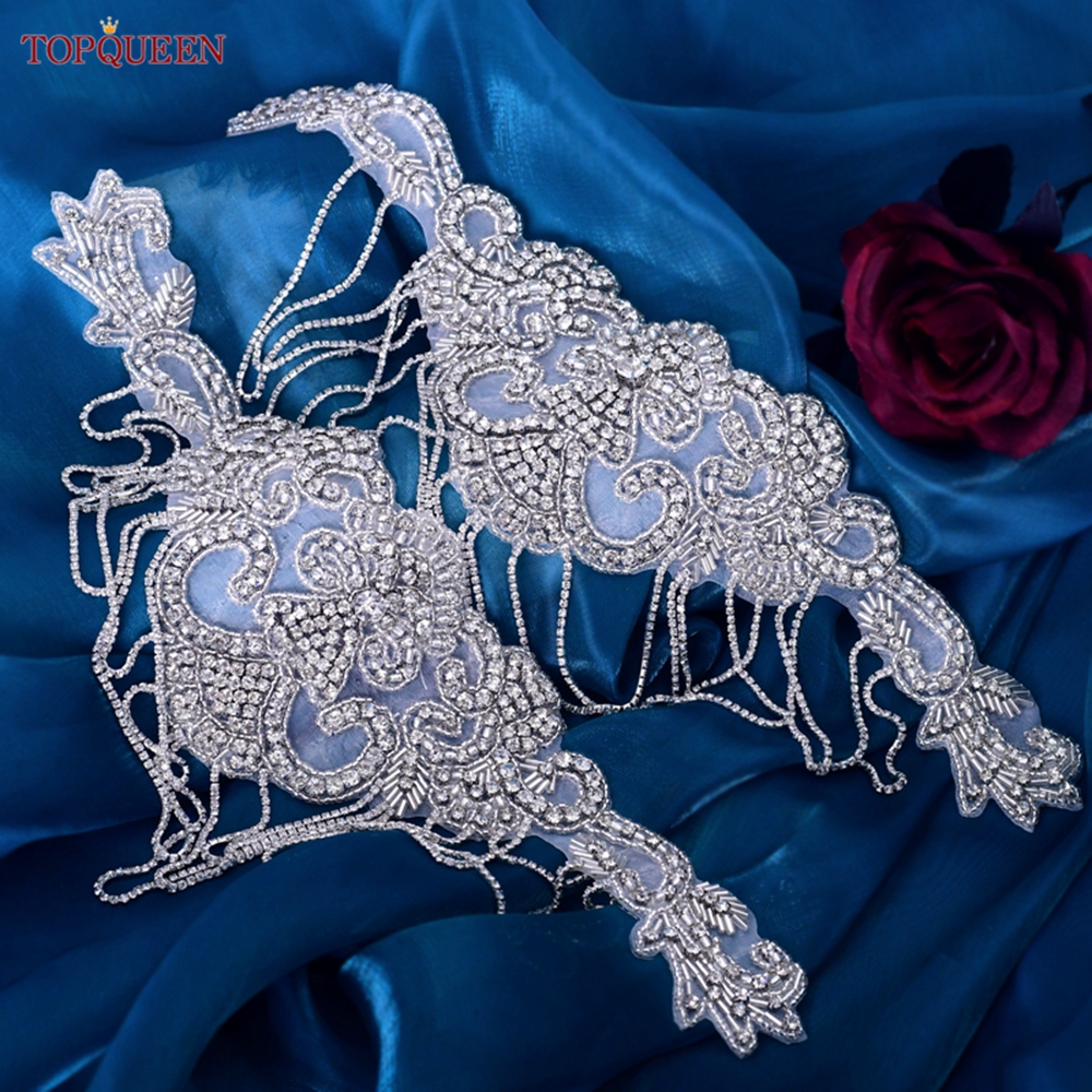 TOPQUEEN SP63 Bridal Tassels R - Sew On Rhinestone recension och pris