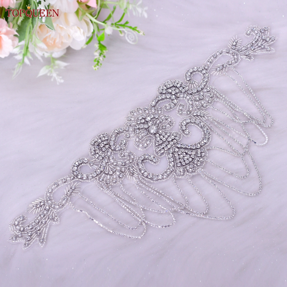 TOPQUEEN SP63 Bridal Tassels R - Sew On Rhinestone recension och pris