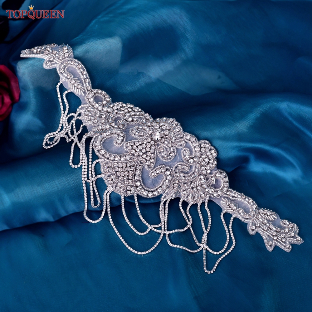 TOPQUEEN SP63 Bridal Tassels R - Sew On Rhinestone recension och pris