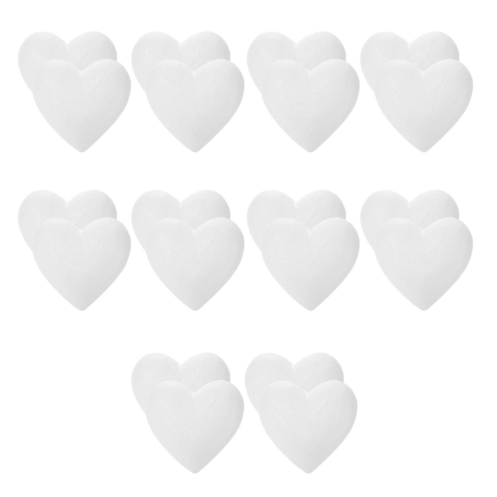 20Pcs Smooth Foam Heart Balls  - Craft Embellishment recension och pris