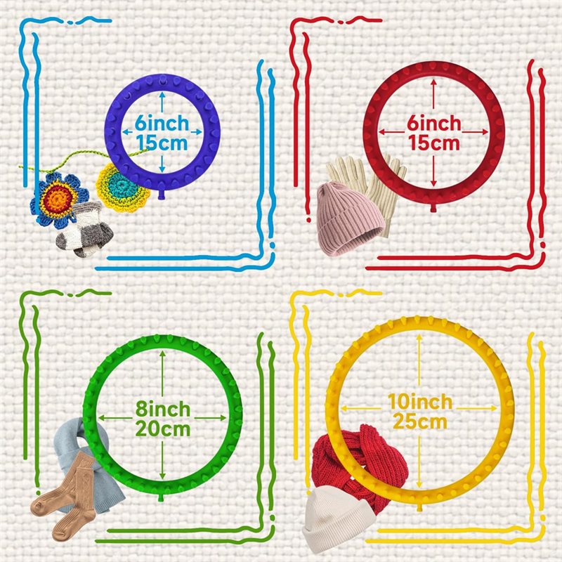 Round Knitting Loom For Hats S - Pom Pom Maker Tool recension och pris