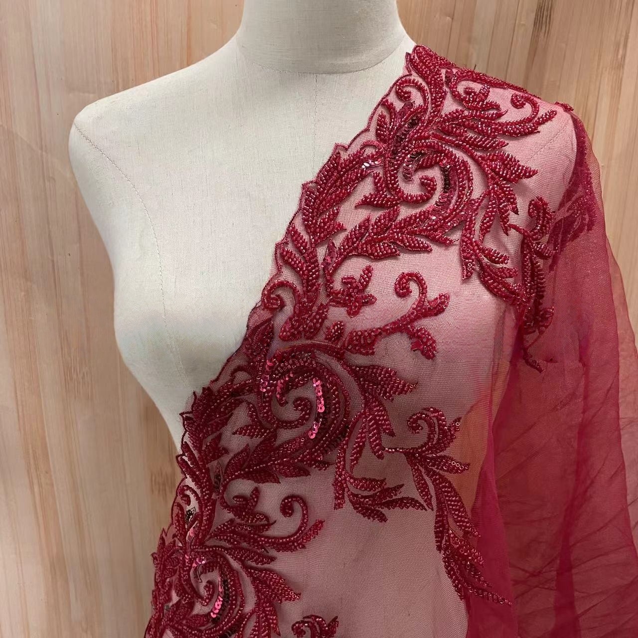 Beaded Embroidery Lace Trim wi - Beaded Trim Fringe recension och pris