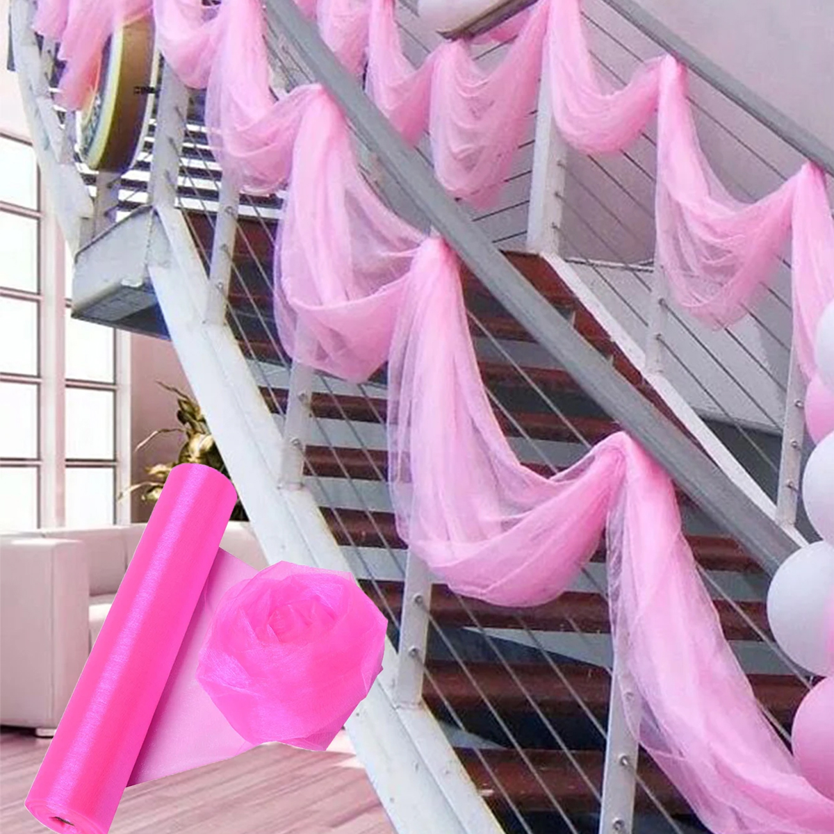 Crystal Organza Fabric Tulle - - Organza Ribbon Spool recension och pris