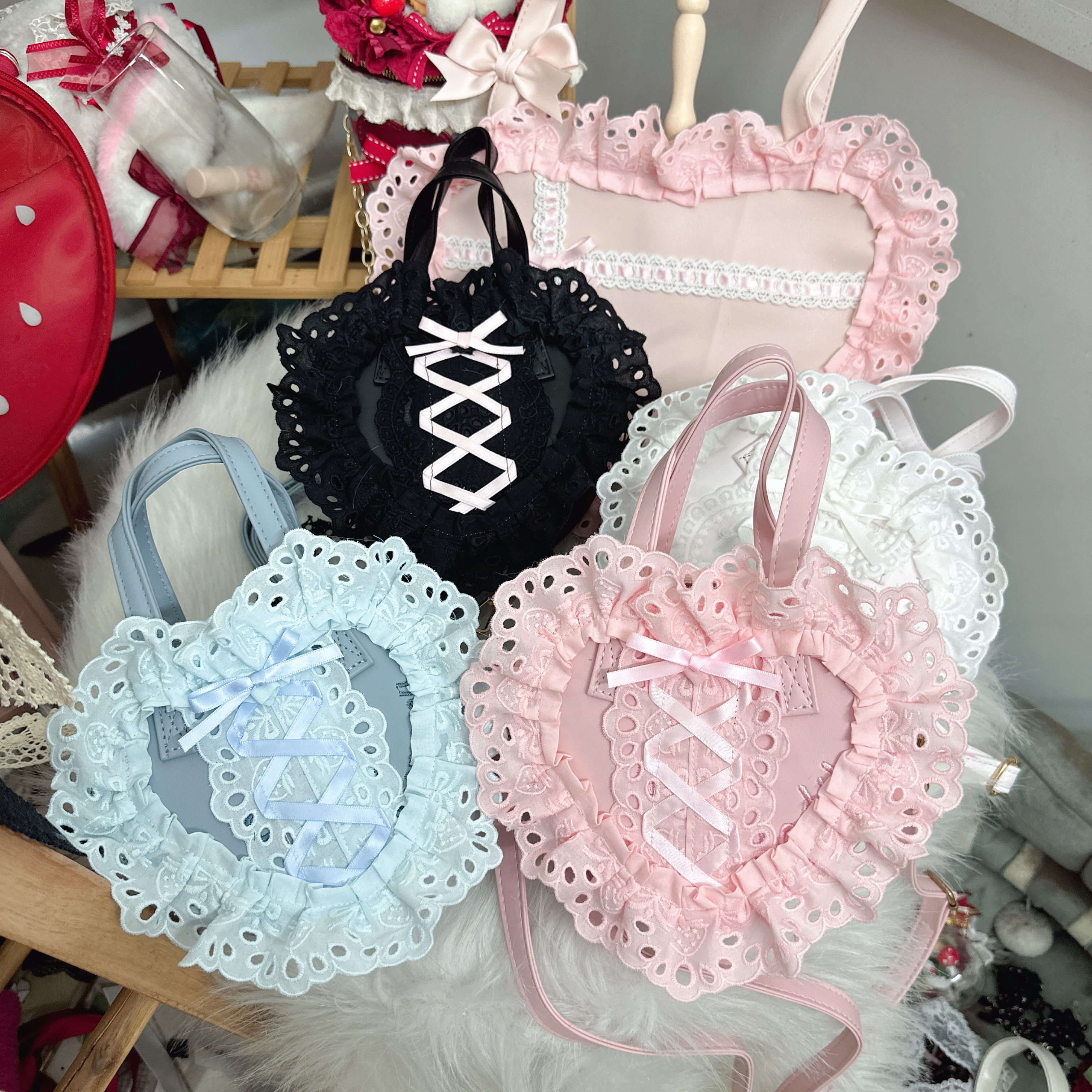 Japanese Daily Out Dating Loli - Lace Ribbon Trim recension och pris