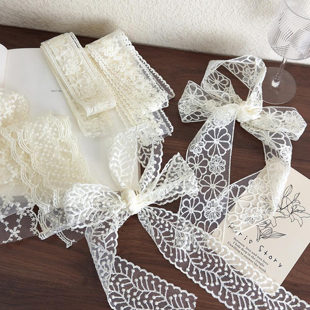 Elegant Lace Scarf Bow Necklac - Lace Ribbon Trim recension och pris