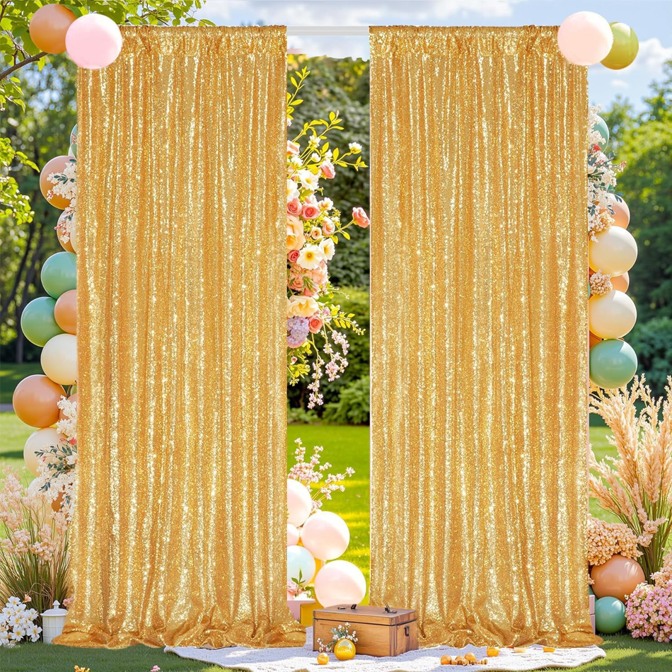 Silver Sequin Backdrop Curtain - Sequin Fabric Panel recension och pris
