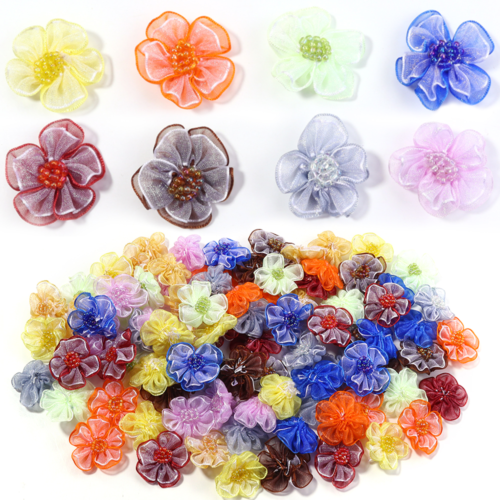 10Pcs/Lot Mesh Flower Applique - Applique Patch Flower recension och pris