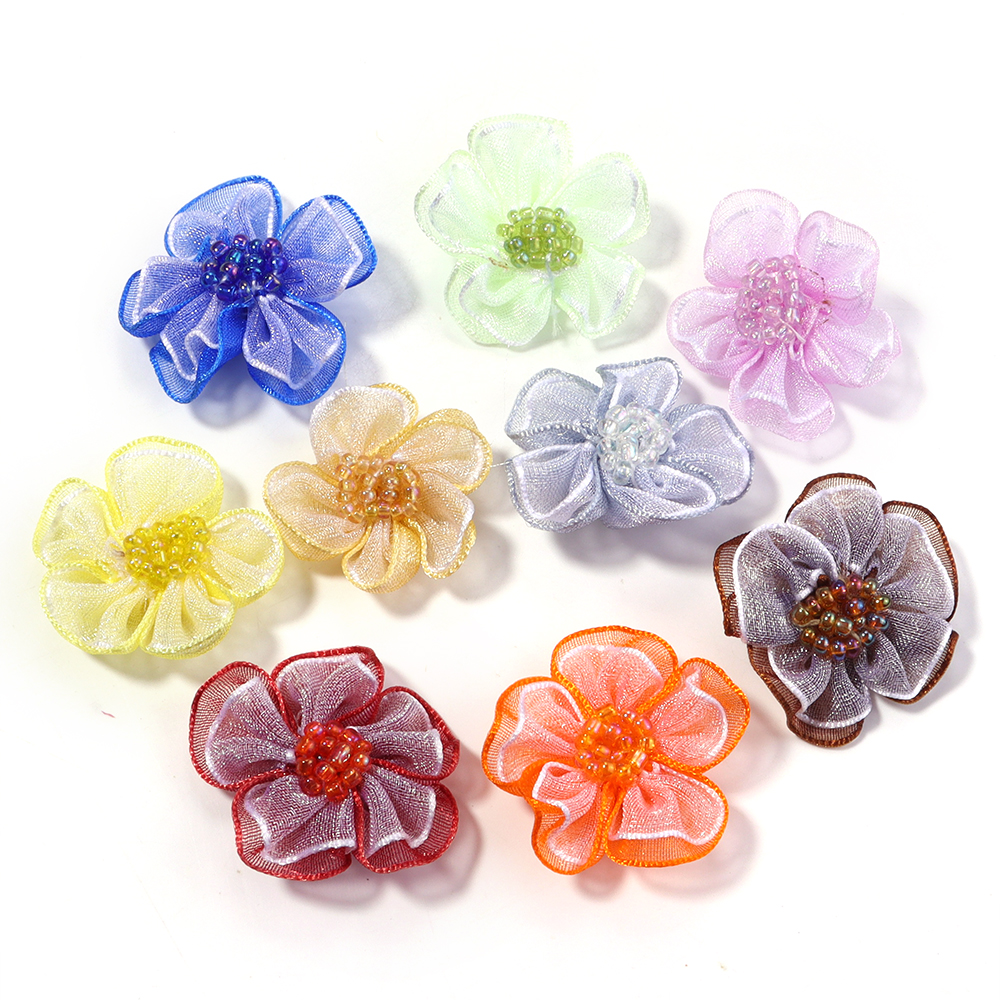 10Pcs/Lot Mesh Flower Applique - Applique Patch Flower recension och pris
