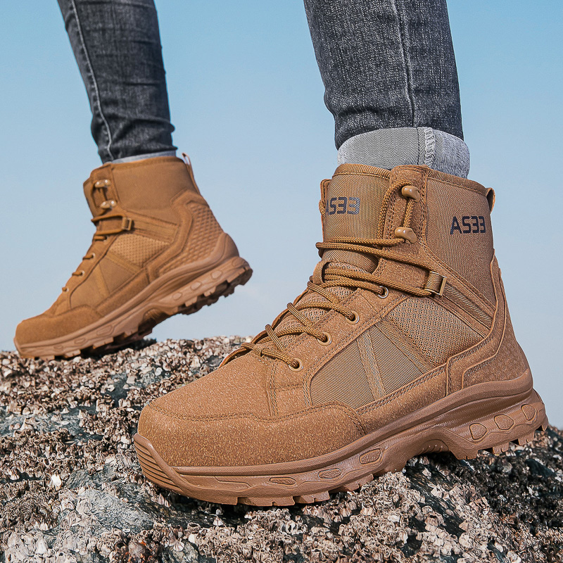 Men's Military Tactical Boots  - Guipure Lace Panel recension och pris
