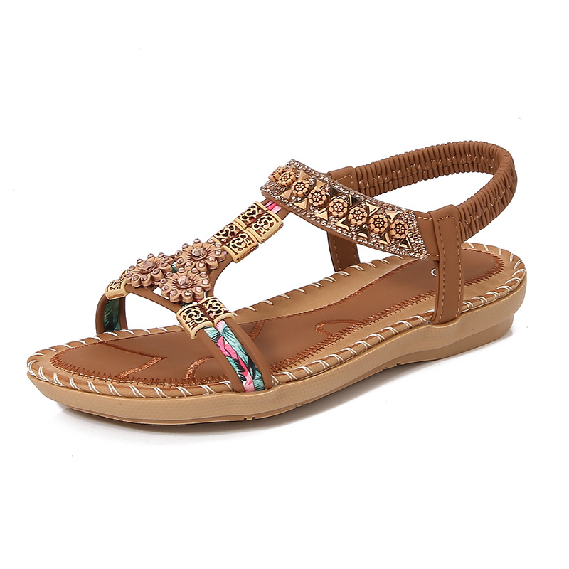 Fashion Bohemian Summer Sandal - Sew On Rhinestone recension och pris