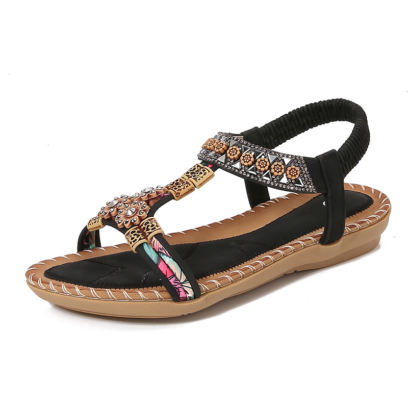 Fashion Bohemian Summer Sandal - Sew On Rhinestone recension och pris