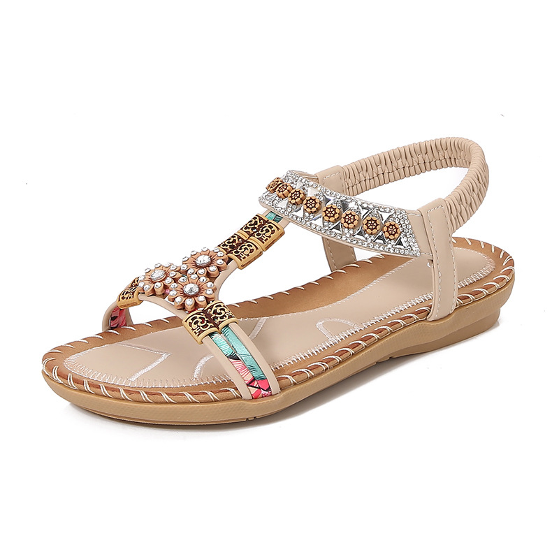 Fashion Bohemian Summer Sandal - Sew On Rhinestone recension och pris