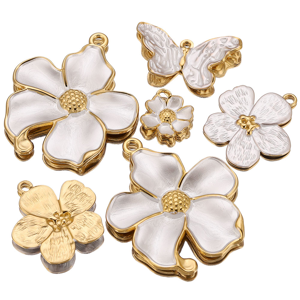 4PCS Stainless Steel White Cha - Embellishment Crafts recension och pris
