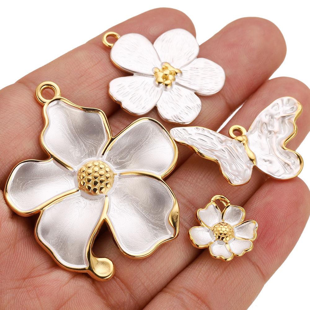 4PCS Stainless Steel White Cha - Embellishment Crafts recension och pris