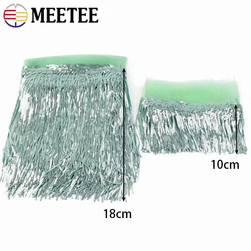 2/3/5Yard 10/18cm Sequin Tasse - Fringe Ribbon Sewing recension och pris