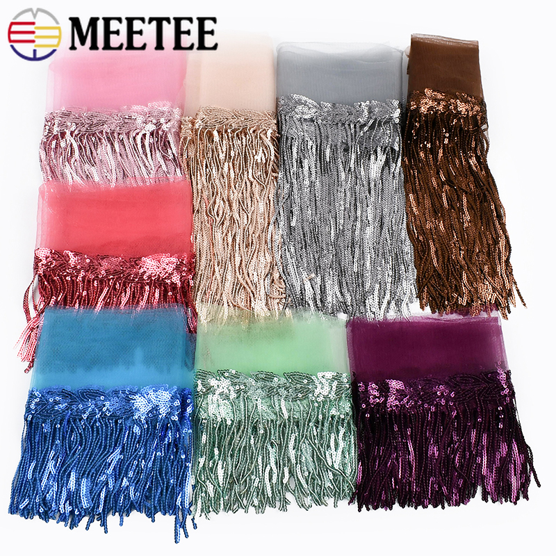 2/3/5Yard 10/18cm Sequin Tasse - Fringe Ribbon Sewing recension och pris