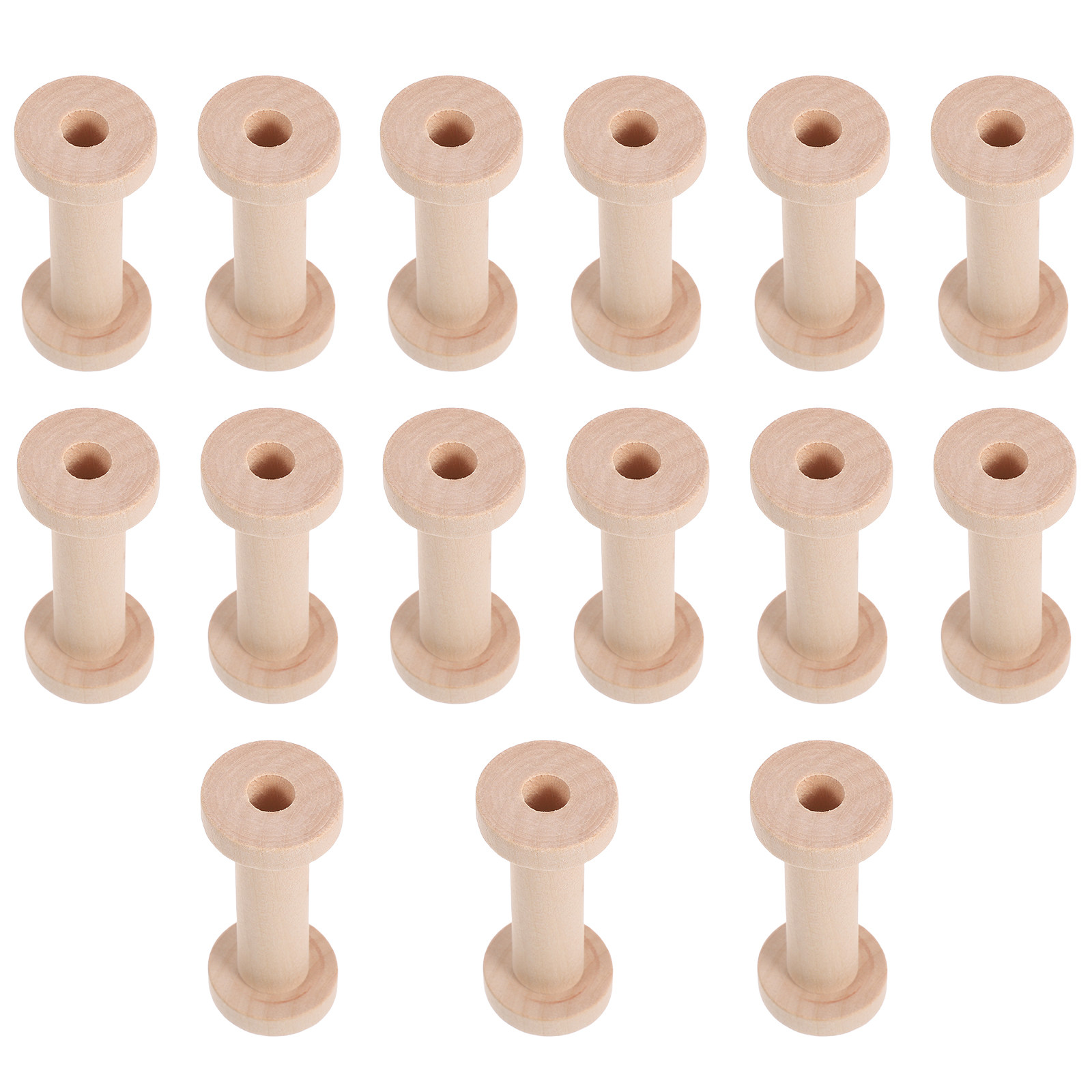 15Pcs Vintage Wooden Spools Em - Embroidery Craft recension och pris