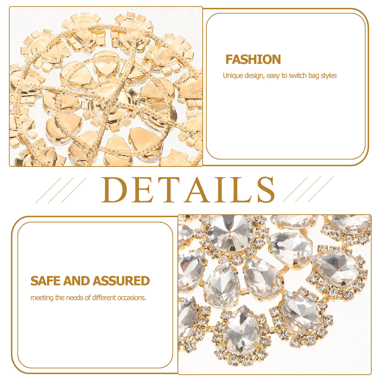 Alloy Rhinestone Flower Appliq - Sew On Rhinestone recension och pris