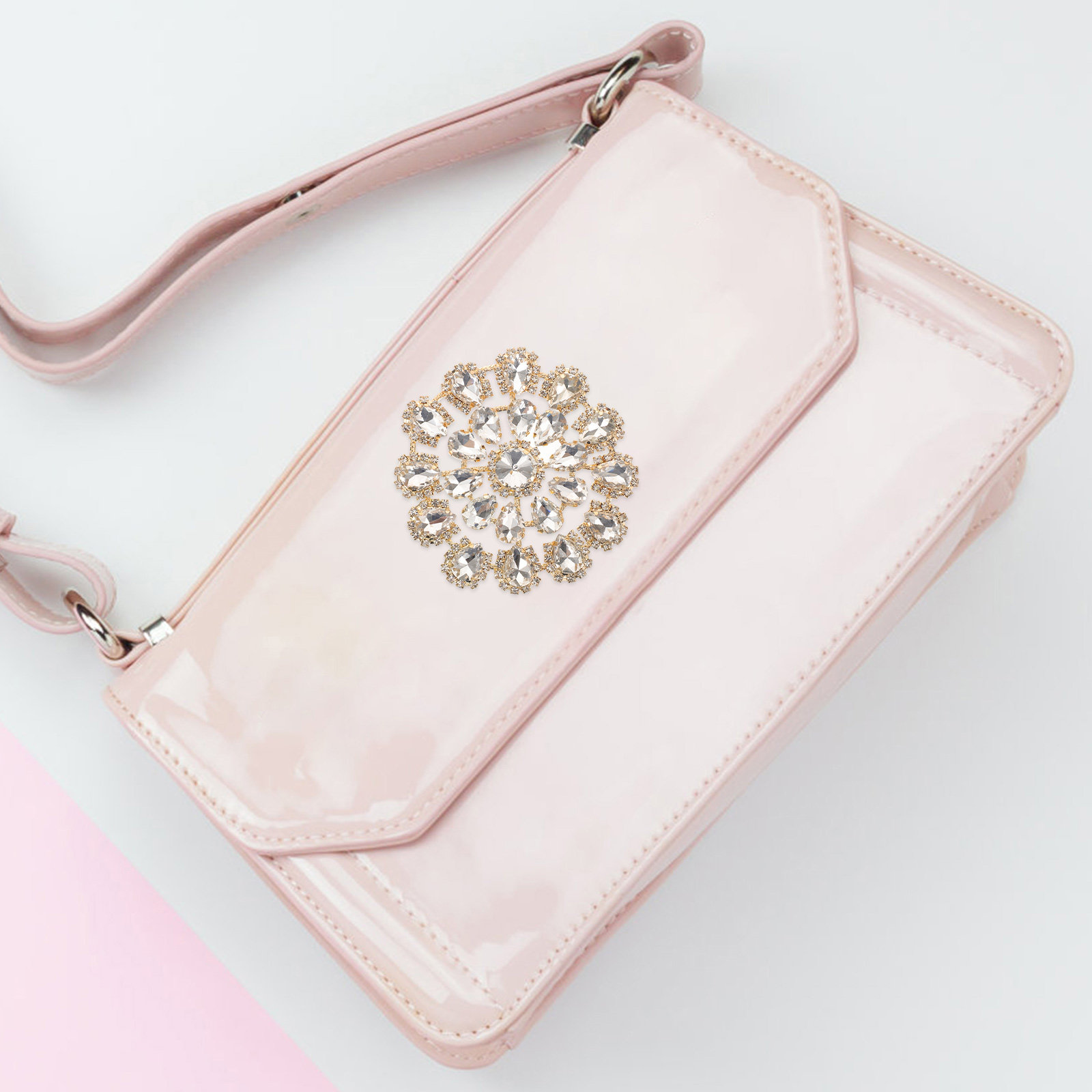 Alloy Rhinestone Flower Appliq - Sew On Rhinestone recension och pris