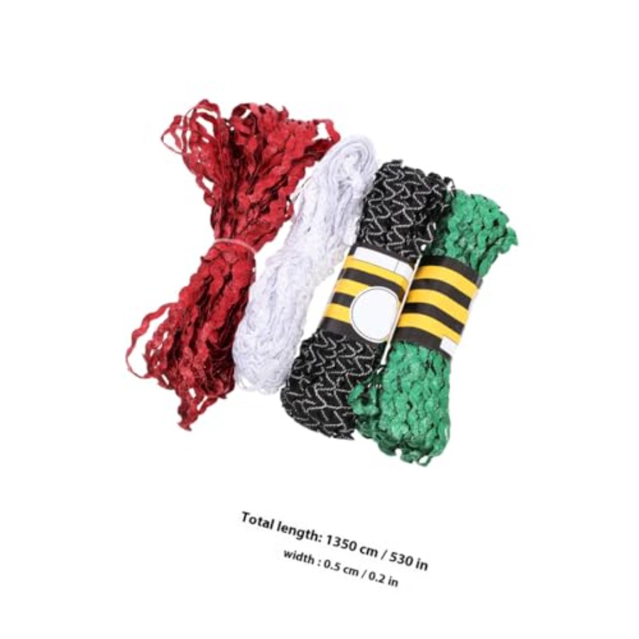 4 Rolls 15 Yards Waving Bendin - Fringe Ribbon Sewing recension och pris