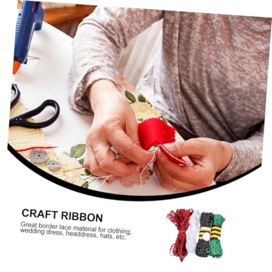 4 Rolls 15 Yards Waving Bendin - Fringe Ribbon Sewing recension och pris