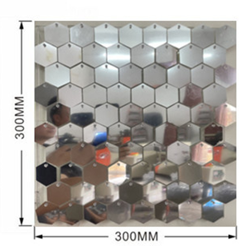1pc Hexagon Sequin Backdrop Pa - Sequin Fabric Panel recension och pris