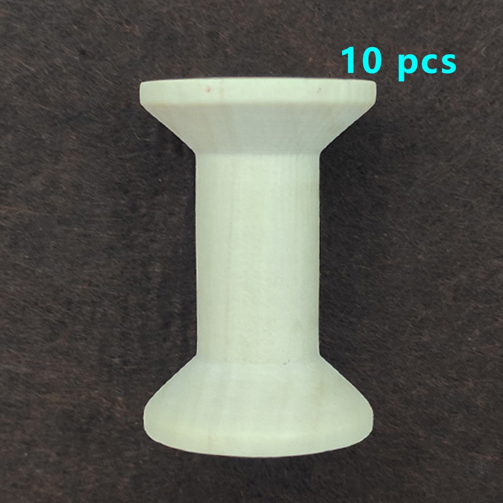 5/10PCS Wooden Bobbins Spools  - Organza Ribbon Spool recension och pris