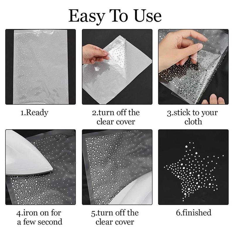 ~Latest Model 51 Sheet Iron-On - Hotfix Rhinestone Sheet recension och pris