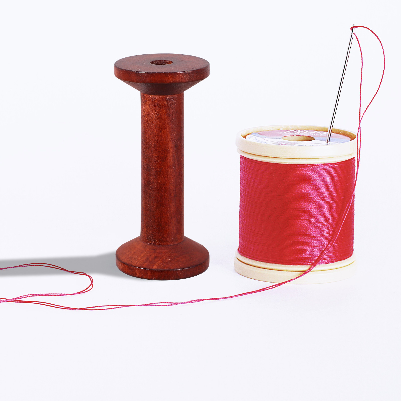 6Pcs Wooden Empty Spools for C - Embroidery Craft recension och pris