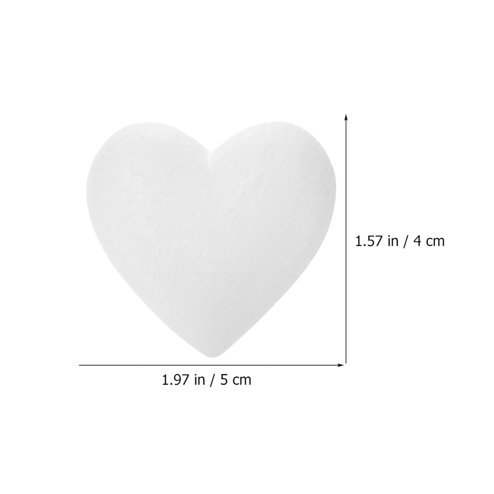 20Pcs Smooth Foam Heart Balls  - Craft Embellishment recension och pris