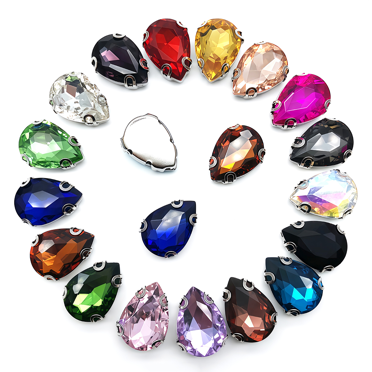 Water Drop Crystal Glass Rhine - Sew On Rhinestone recension och pris