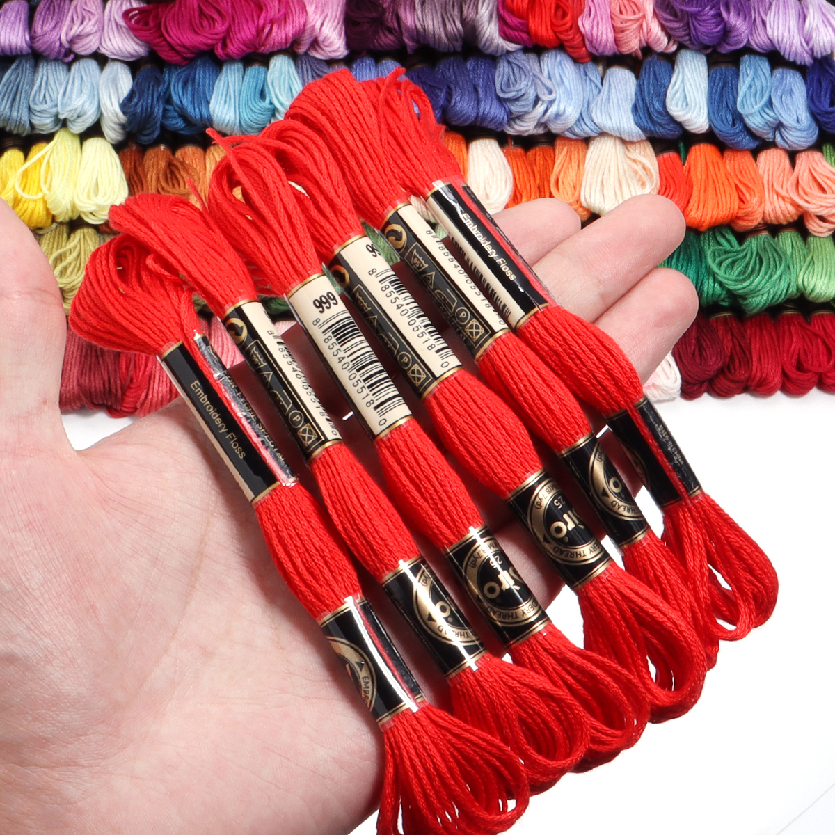 6Pcs/Lot Multicolor Polyester  - Embroidery Embellishments recension och pris