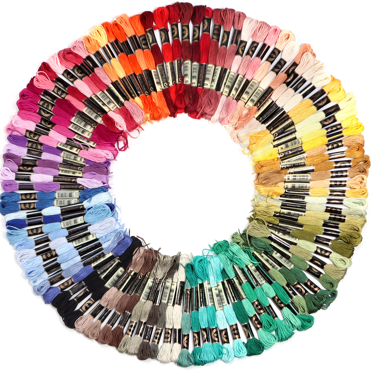 6Pcs/Lot Multicolor Polyester  - Embroidery Embellishments recension och pris