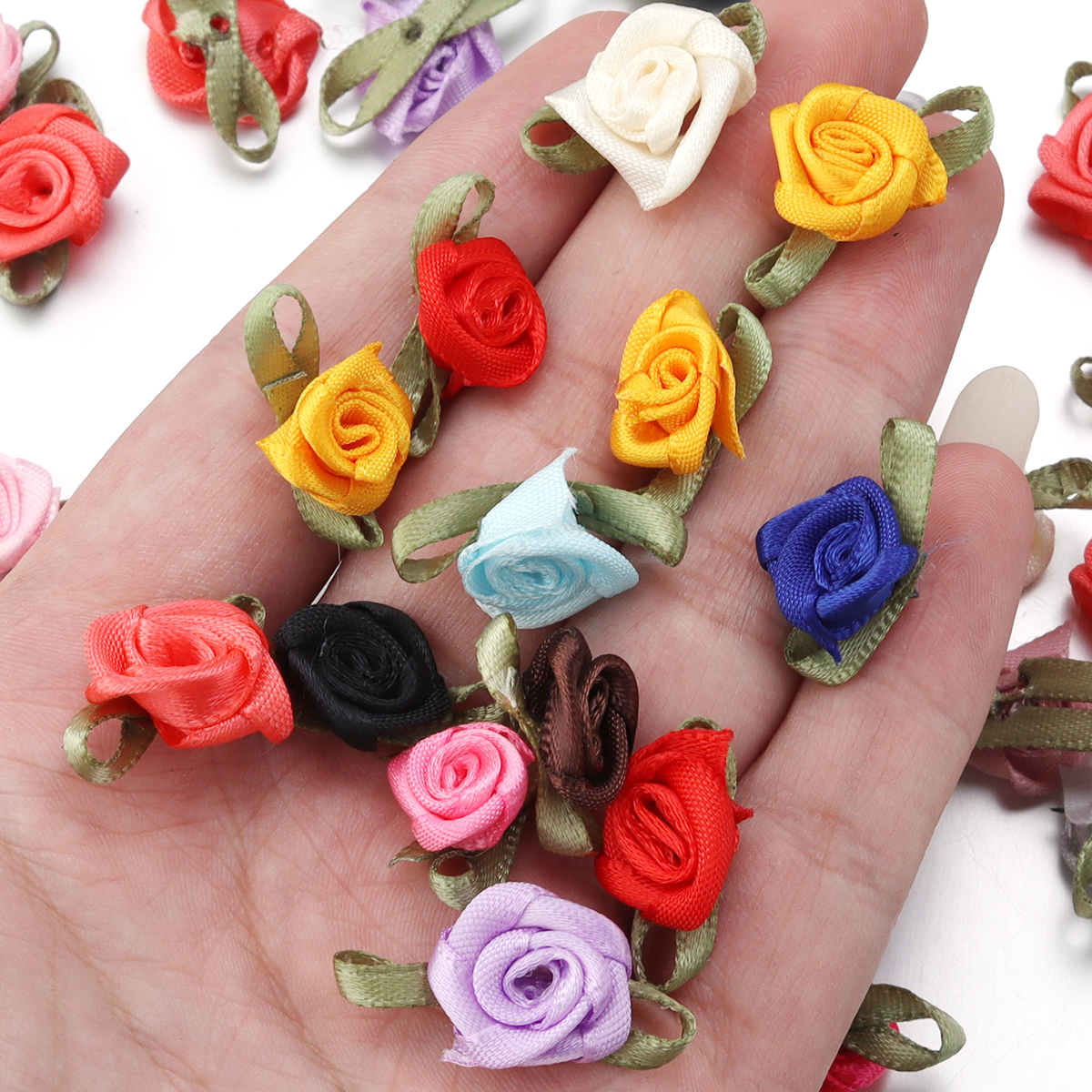 50Pcs 1.5x2.5cm 18 Colors For  - Embellishment Crafts recension och pris