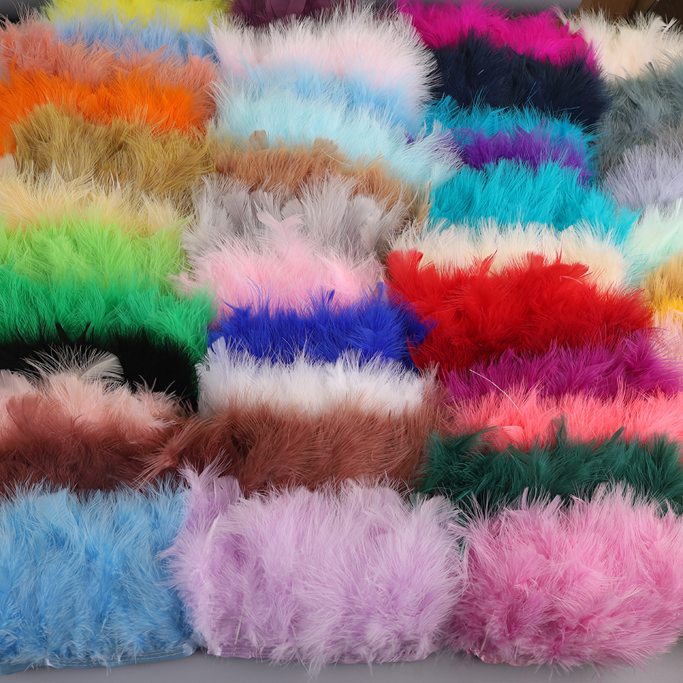 10-15cm Turkey Feathers Trim F - Feather Trim Marabou recension och pris