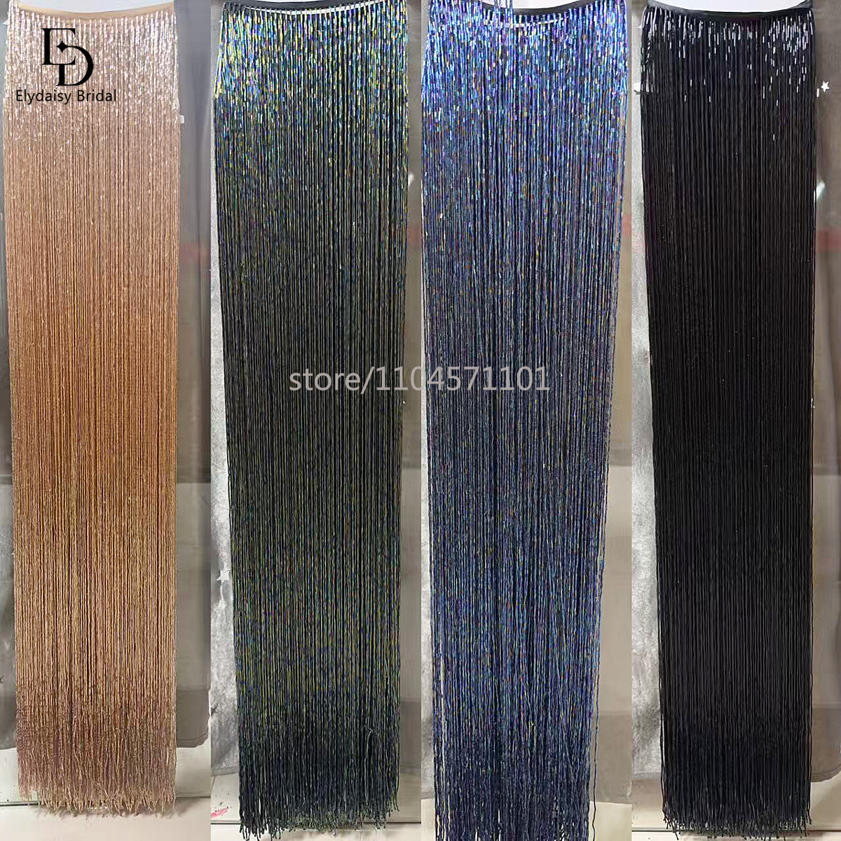 ELYDAISY 1Meter Length Champag - Fringe Ribbon Sewing recension och pris