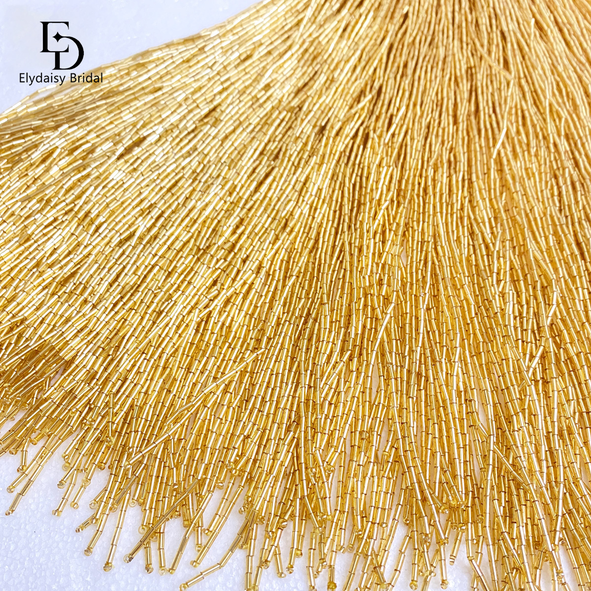 ELYDAISY 1Meter Length Champag - Fringe Ribbon Sewing recension och pris