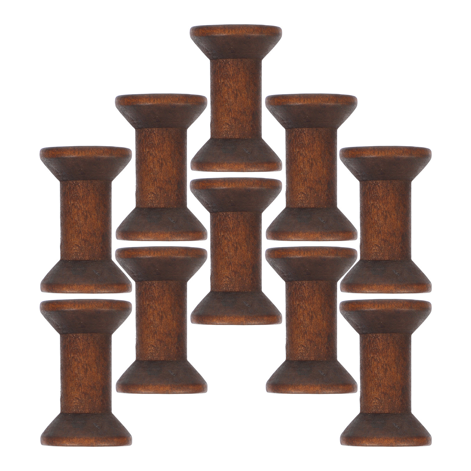 10Pcs Handcrafted Wooden Spool - Embroidery Craft recension och pris