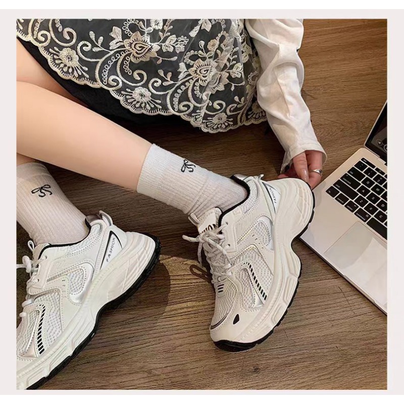 2026 Spring Women unky Dad Sne - Guipure Lace Panel recension och pris