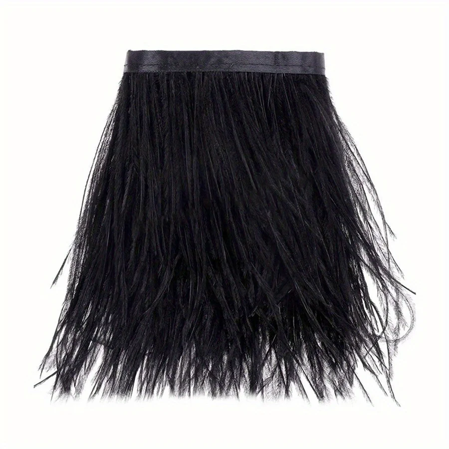 1/10M Natural Plume Black Ostr - Feather Trim Marabou recension och pris