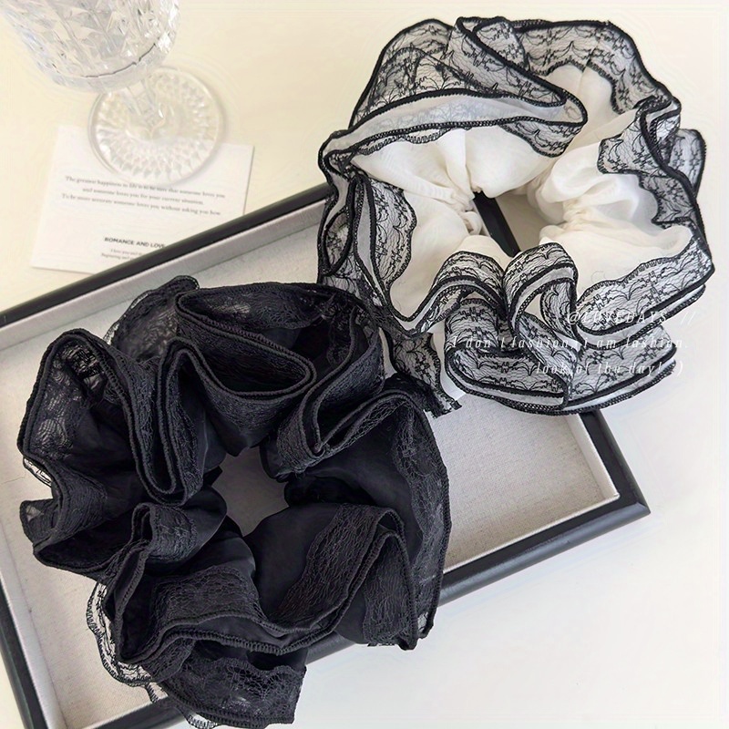 Luxury Lace Trim Ponytail Hold - Elastic Lace Trim recension och pris