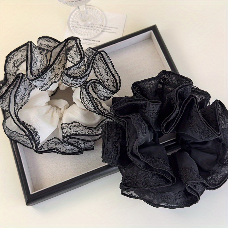 Luxury Lace Trim Ponytail Hold - Elastic Lace Trim recension och pris