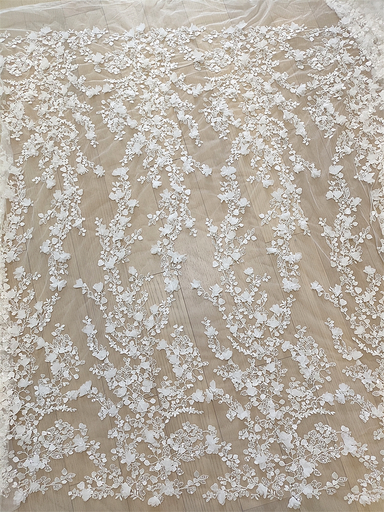 Ivory 3D Floral Hand Beaded La - Craft Embellishment recension och pris