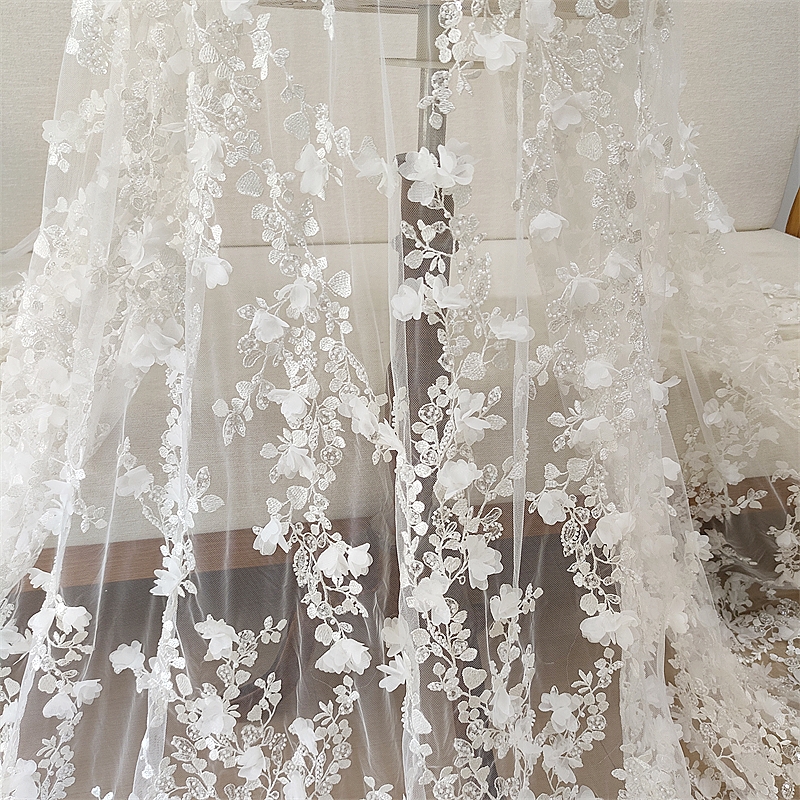 Ivory 3D Floral Hand Beaded La - Craft Embellishment recension och pris
